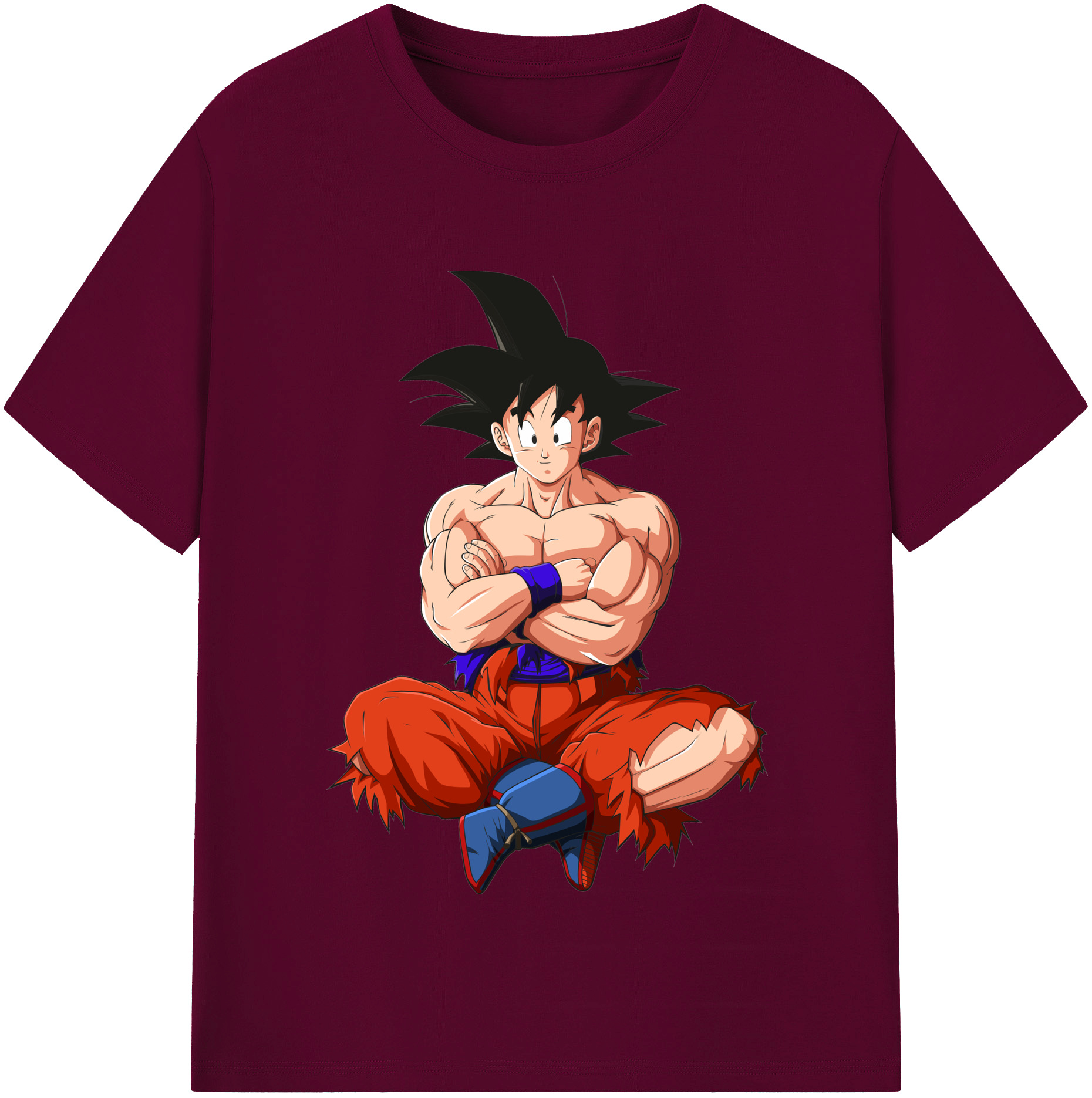 （画像用） ドラゴンボール 孫悟空（そん ごくう）Son Goku カカロット DRAGON BALL Kakarotto レディースカジュアルプリントTシャツ（綿100％）